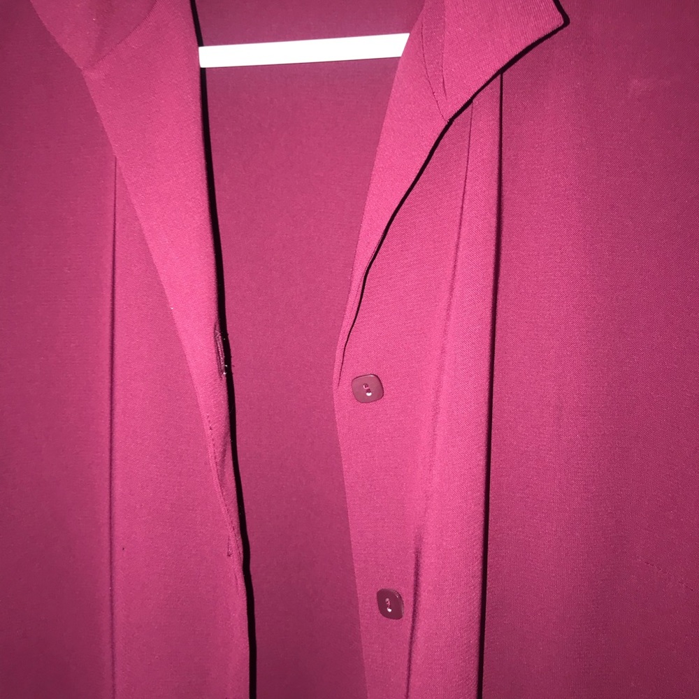 Burgundy Button Up shirt